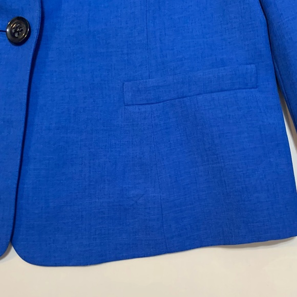 LE SUIT SEPARATES 🔹 Royal Blue One Button Women’s Blazer Jacket - Size 16 - Picture 9 of 13